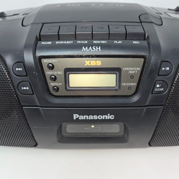 PANASONIC RX-DS15 Portable Stereo BoomBox CD/TAPE/AM/FM XBS System All Work - Picture 6 of 16